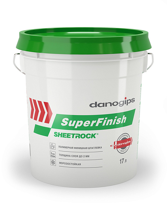 Шпатлевка готовая "DANOGIPS SuperFinish" (28кг/17л) Шитрок