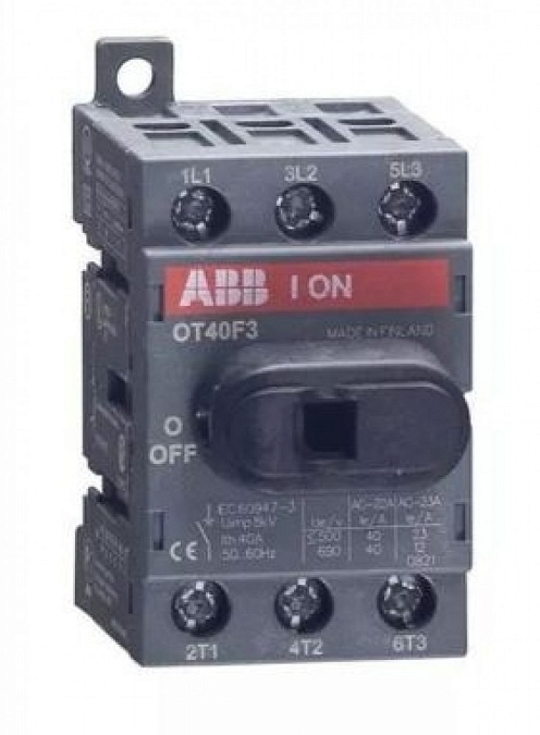 Реверсивный рубильник ABB ОТ 40F3 40A