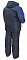 Костюм зимний "БАЛТИКА" куртка/полукомб. цвет: т.синий/василек