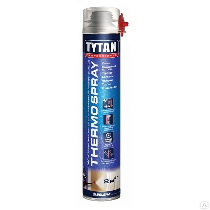 Пена-утеплитель напыляемый  (870 мл) Tytan Professional Thermospray