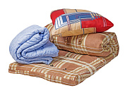 Спальный комплект для рабочих (матрас, подушка и одеяло) Эконом (80см)
