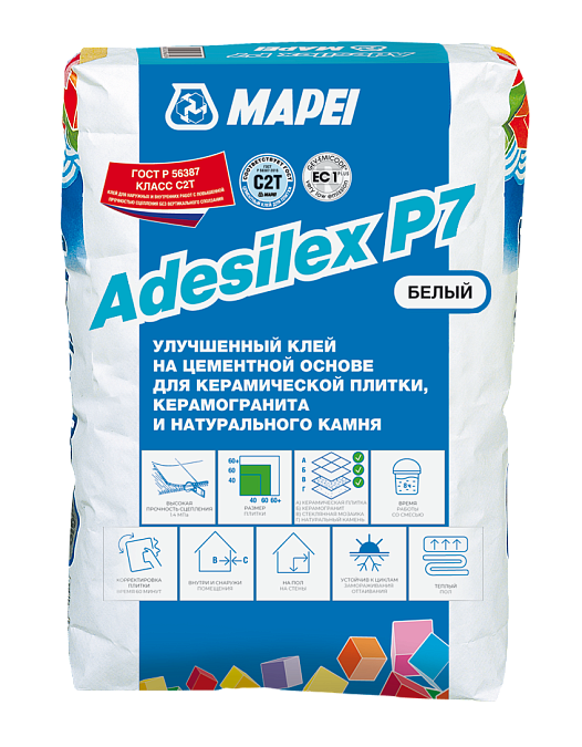 Клей для плитки Adesilex P7 Grey / Адесилекс П7 Серый (25 кг)